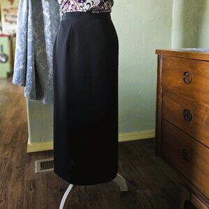 Long Black Pencil Skirt